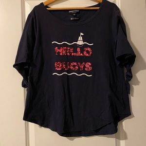 Ladies “Hello Buoys” Short Sleeve Tee